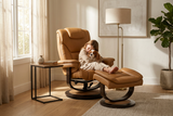 Oslo Euro Recliner w/ Ottoman - Ornate Home