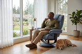 Oslo Euro Recliner w/ Ottoman - Ornate Home