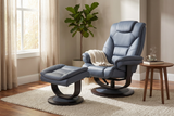 Oslo Euro Recliner w/ Ottoman - Ornate Home