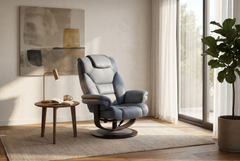 Oslo Euro Recliner w/ Ottoman - Ornate Home