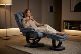 Oslo Euro Recliner w/ Ottoman - Ornate Home
