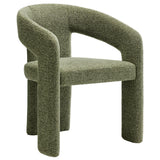 Oslo Leaf Barrel Fabric Upholstered Dining Accent Chair - Ornate Home