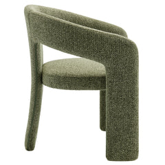 Oslo Leaf Barrel Fabric Upholstered Dining Accent Chair - Ornate Home