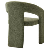 Oslo Leaf Barrel Fabric Upholstered Dining Accent Chair - Ornate Home
