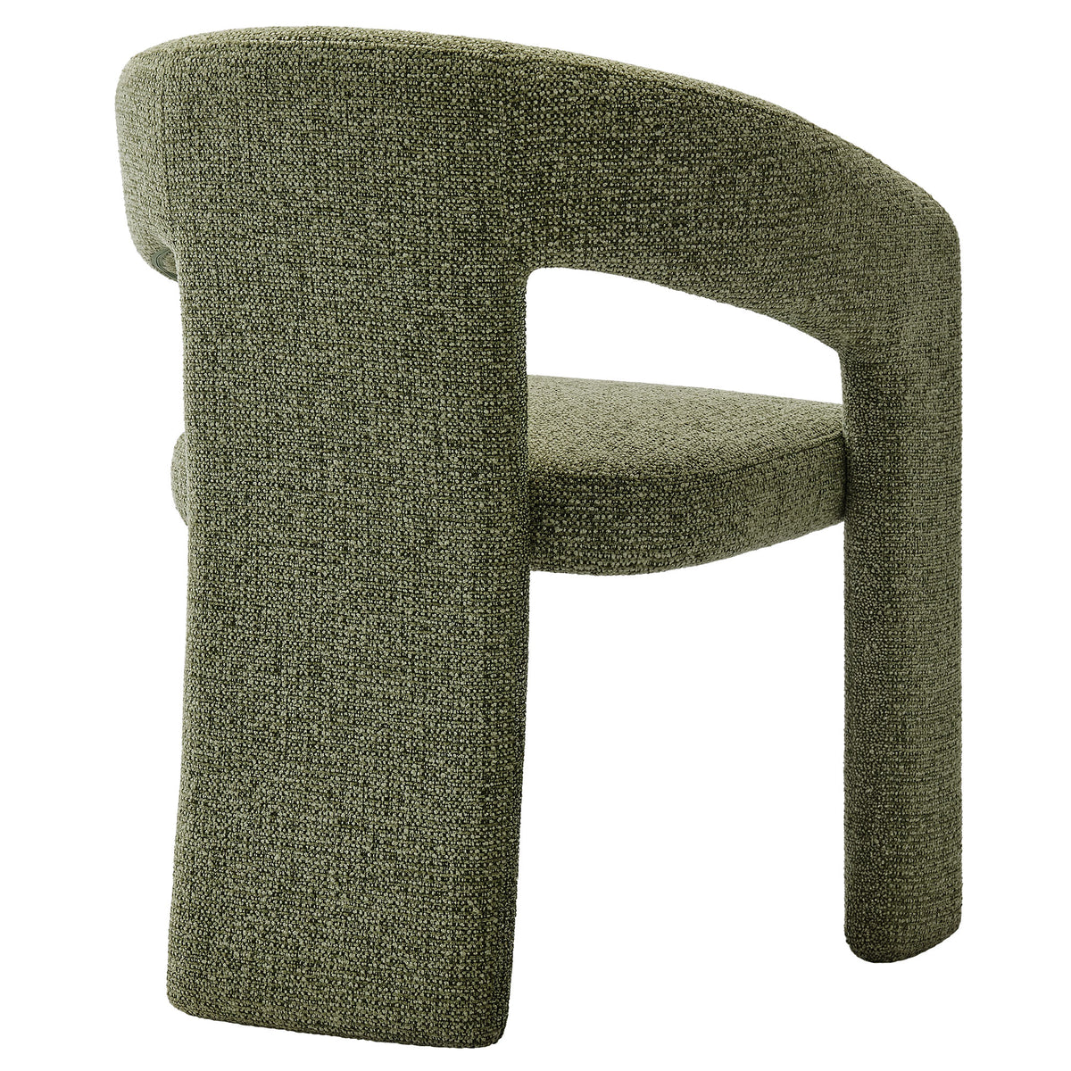 Oslo Leaf Barrel Fabric Upholstered Dining Accent Chair - Ornate Home