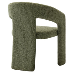 Oslo Leaf Barrel Fabric Upholstered Dining Accent Chair - Ornate Home