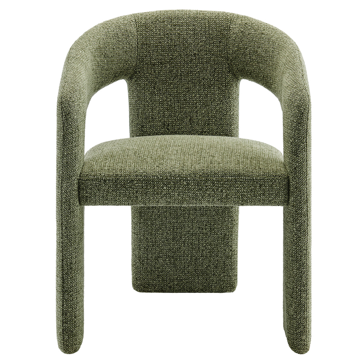 Oslo Leaf Barrel Fabric Upholstered Dining Accent Chair - Ornate Home