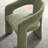 Oslo Leaf Barrel Fabric Upholstered Dining Accent Chair - Ornate Home