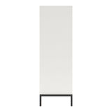 Oslo White/Walnut Chest - Ornate Home