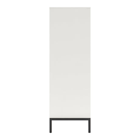 Oslo White/Walnut Chest - Ornate Home