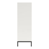 Oslo White/Walnut Chest - Ornate Home