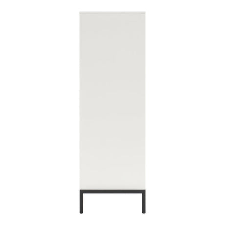 Oslo White/Walnut Chest - Ornate Home