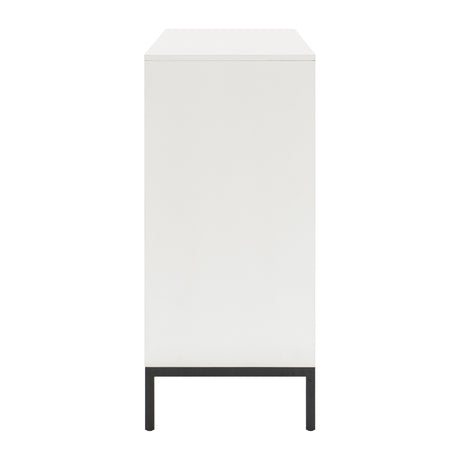 Oslo White/Walnut Dresser - Ornate Home