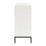 Oslo White/Walnut Dresser - Ornate Home