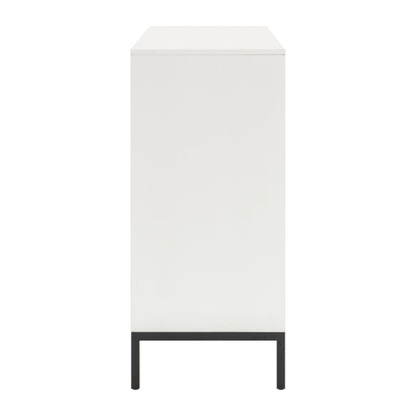 Oslo White/Walnut Dresser - Ornate Home