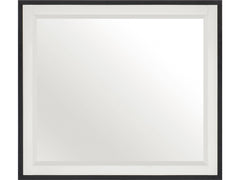 Oslo White/Walnut Mirror - Ornate Home