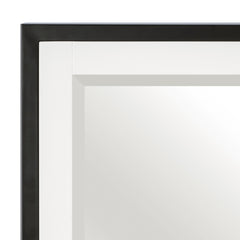 Oslo White/Walnut Mirror - Ornate Home