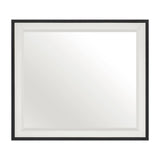 Oslo White/Walnut Mirror - Ornate Home