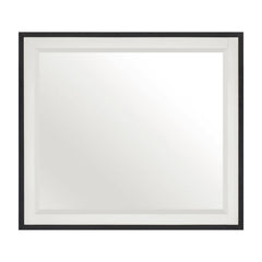 Oslo White/Walnut Mirror - Ornate Home