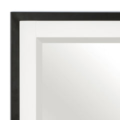 Oslo White/Walnut Mirror - Ornate Home