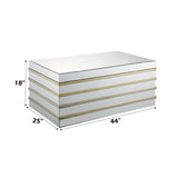 Osma Mirrored & Gold Coffee Table - Ornate Home