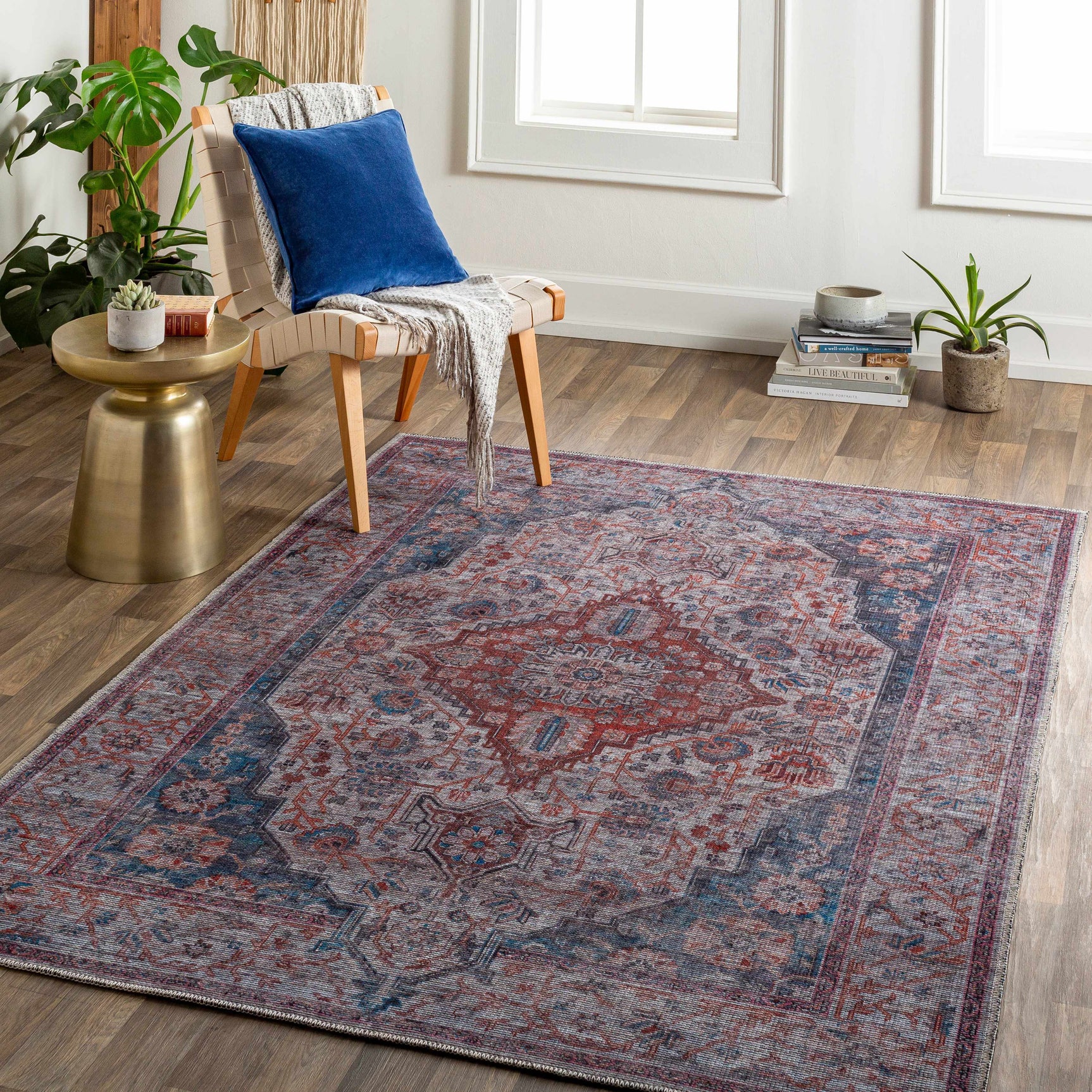 Osmaneli Washable Area Rug - Clearance - Ornate Home