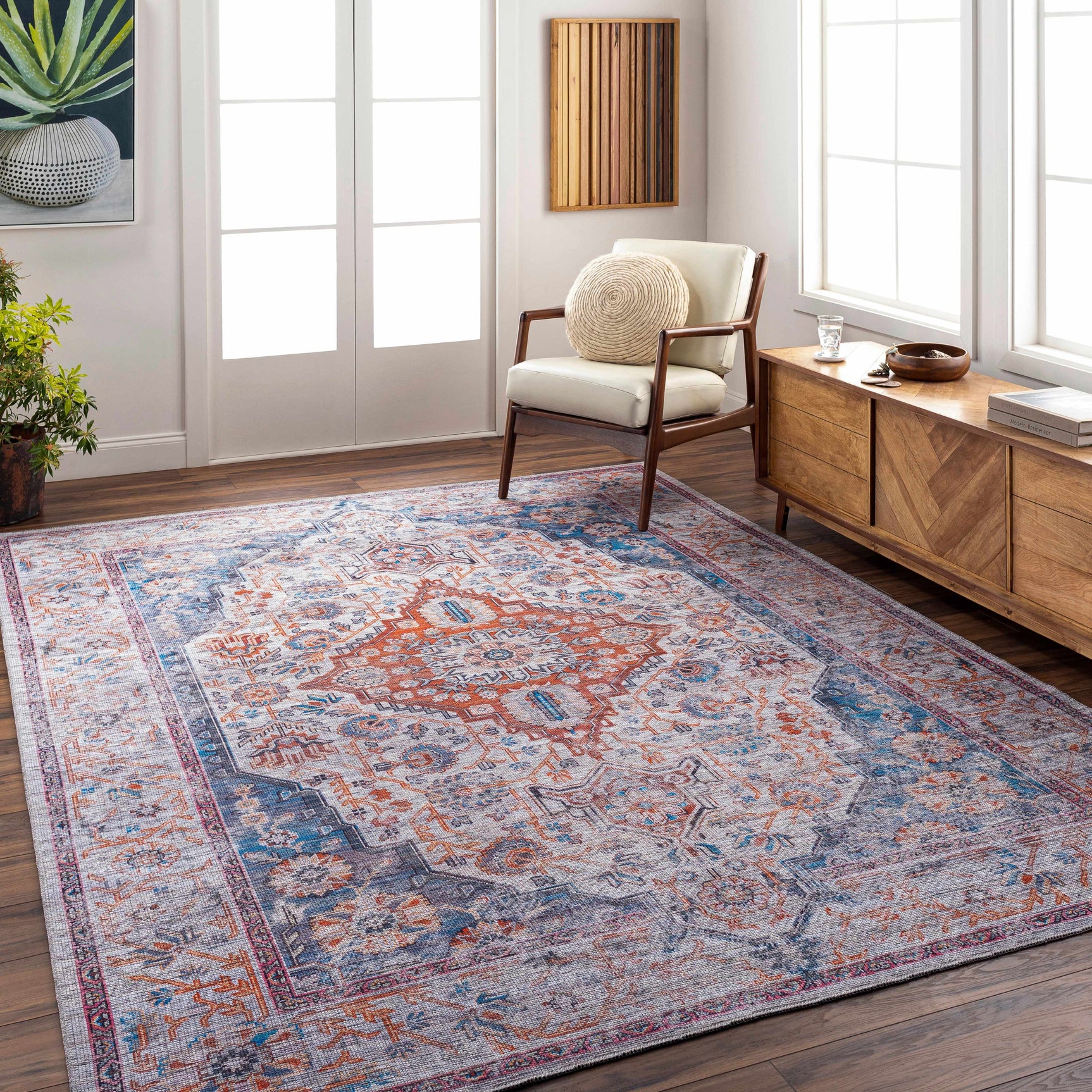 Osmaneli Washable Area Rug - Clearance - Ornate Home