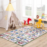 Osric Colorful Alphabet Washable Kids Rug - Clearance - Ornate Home