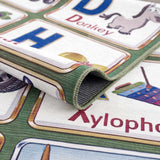 Osric Colorful Alphabet Washable Kids Rug - Clearance - Ornate Home