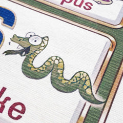 Osric Colorful Alphabet Washable Kids Rug - Clearance - Ornate Home
