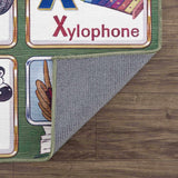 Osric Colorful Alphabet Washable Kids Rug - Ornate Home