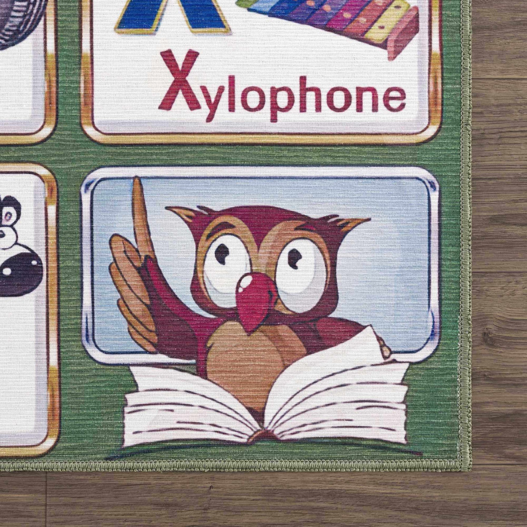 Osric Colorful Alphabet Washable Kids Rug - Ornate Home