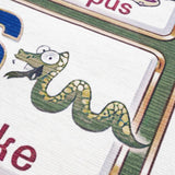 Osric Colorful Alphabet Washable Kids Rug - Ornate Home