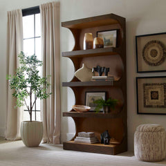 Osrick Woodtone Modern Etagere - Ornate Home