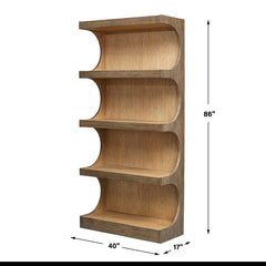 Osrick Woodtone Modern Etagere - Ornate Home