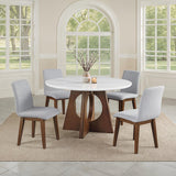 Ostbirk Walnut 5 Pc. Dining Table Set