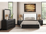 Osterley Black Queen 4 Piece Bedroom Set - Ornate Home