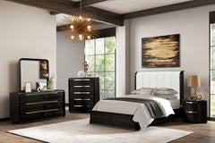 Osterley Black Queen Bed - Ornate Home