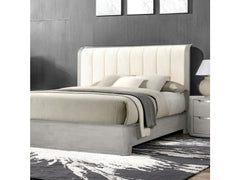 Osterley Light Gray 5 Pc. Queen Bedroom Set w/ Chest - Ornate Home