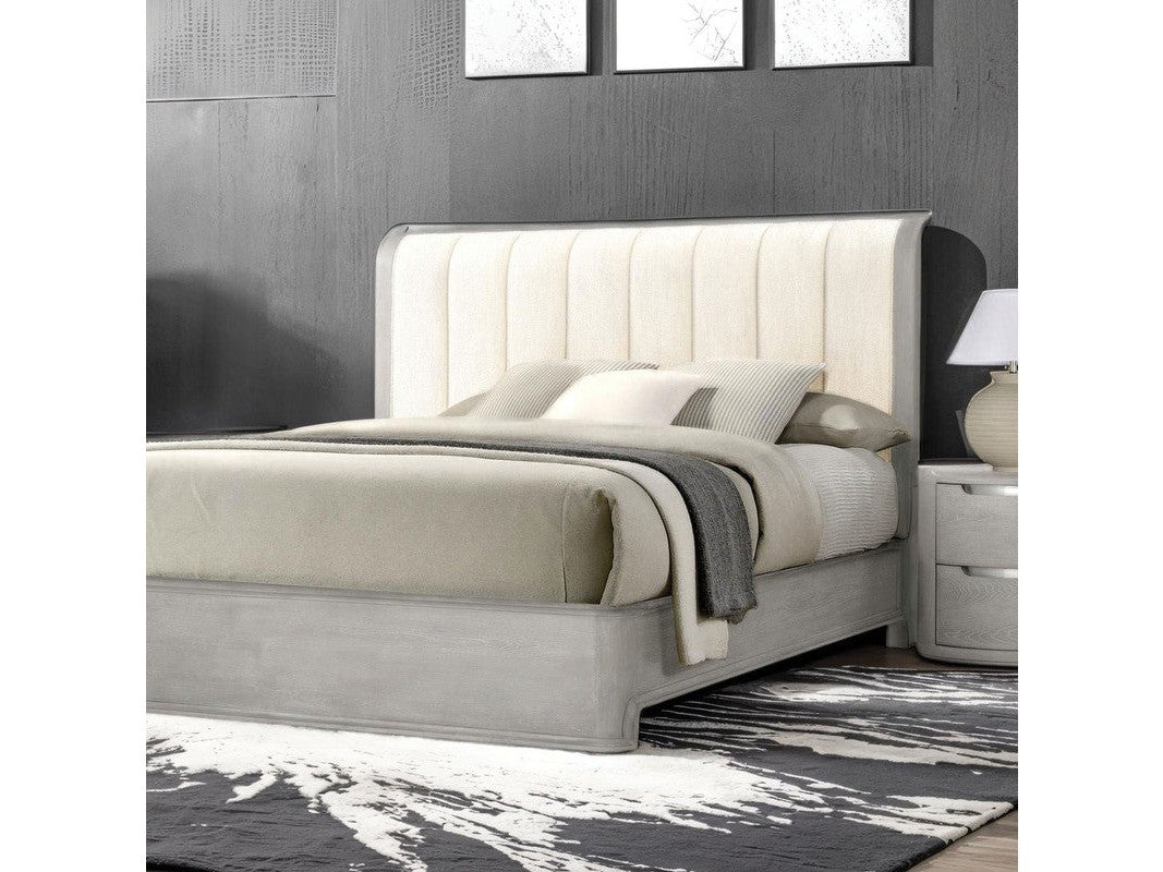 Osterley Light Gray E.King Bed - Ornate Home