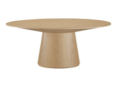 Otago Natural Oak Oval Dining Table - Ornate Home