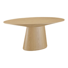Otago Natural Oak Oval Dining Table - Ornate Home