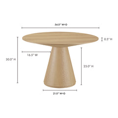 Otago Natural Round 54 Dining Table - Ornate Home