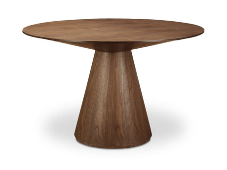 Otago Walnut 47In Round Dining Table - Ornate Home