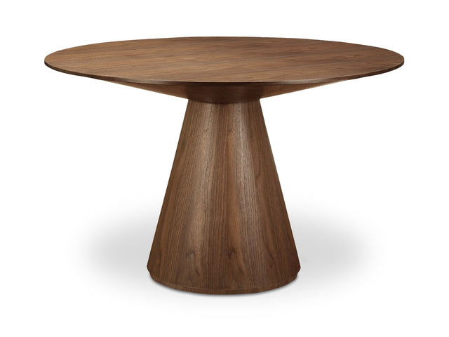 Otago Walnut 47In Round Dining Table - Ornate Home