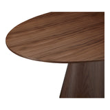 Otago Walnut Brown Oval Dining Table - Ornate Home