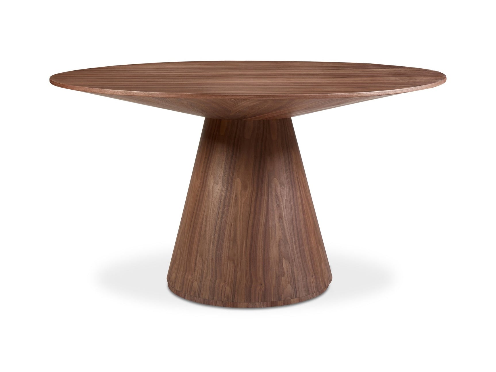 Otago Walnut Brown Round Dining Table - Ornate Home