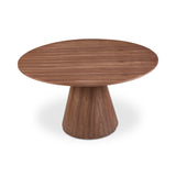 Otago Walnut Brown Round Dining Table - Ornate Home