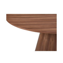 Otago Walnut Brown Round Dining Table - Ornate Home