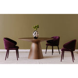 Otago Walnut Brown Round Dining Table - Ornate Home